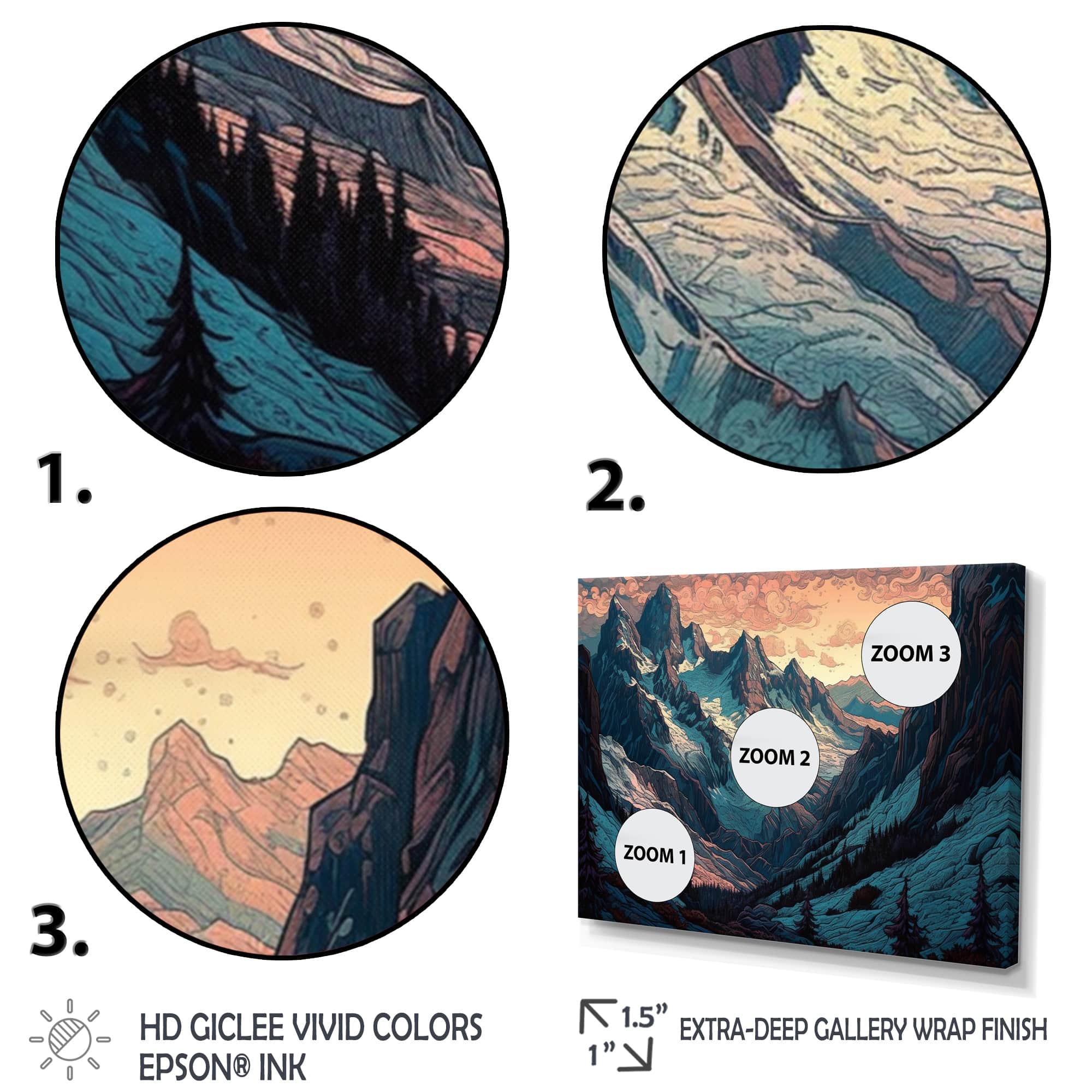 Designart "Towering Mountain Peaks Swiss Alps Ii" Landscape Mountains